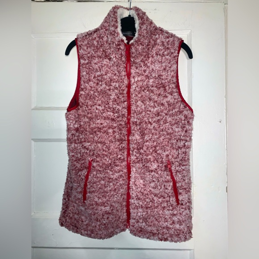 Merokeety Sherpa vest pink size small‎